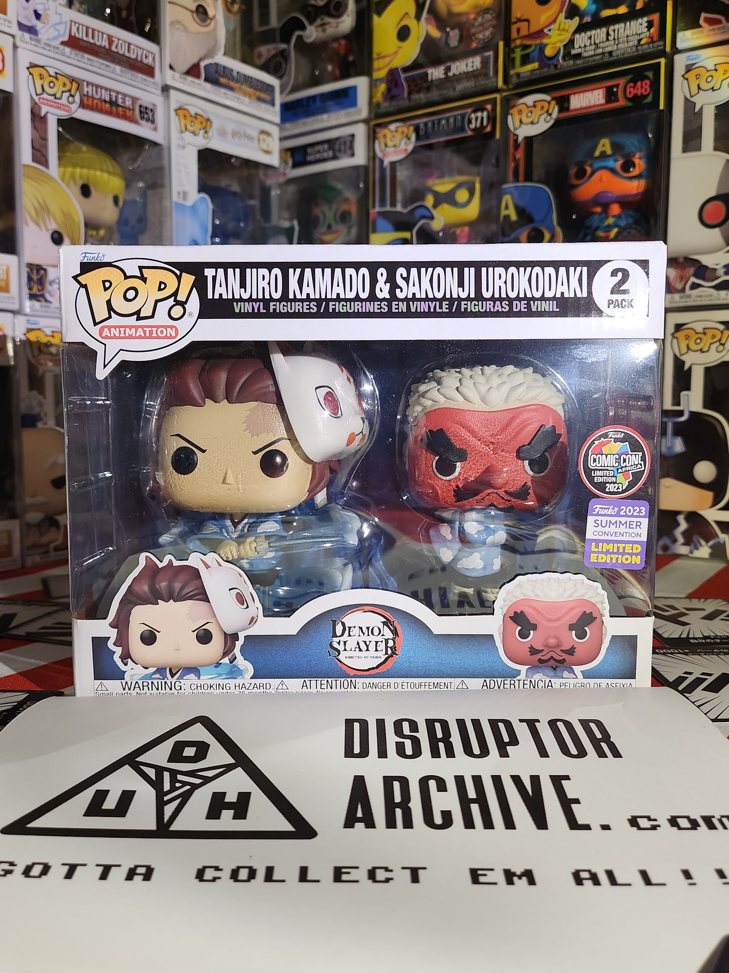 Funko Demon Slayer Tanjiro Kamado & Sakanji Urokodaki - 2023 Comic Con Africa Limited Edition