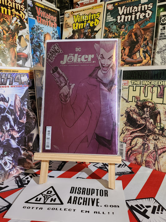 DC JOKER: THE MAN WHO STOPPED LAUGHING #1 Madness Foil Variant Cover David Nakayama