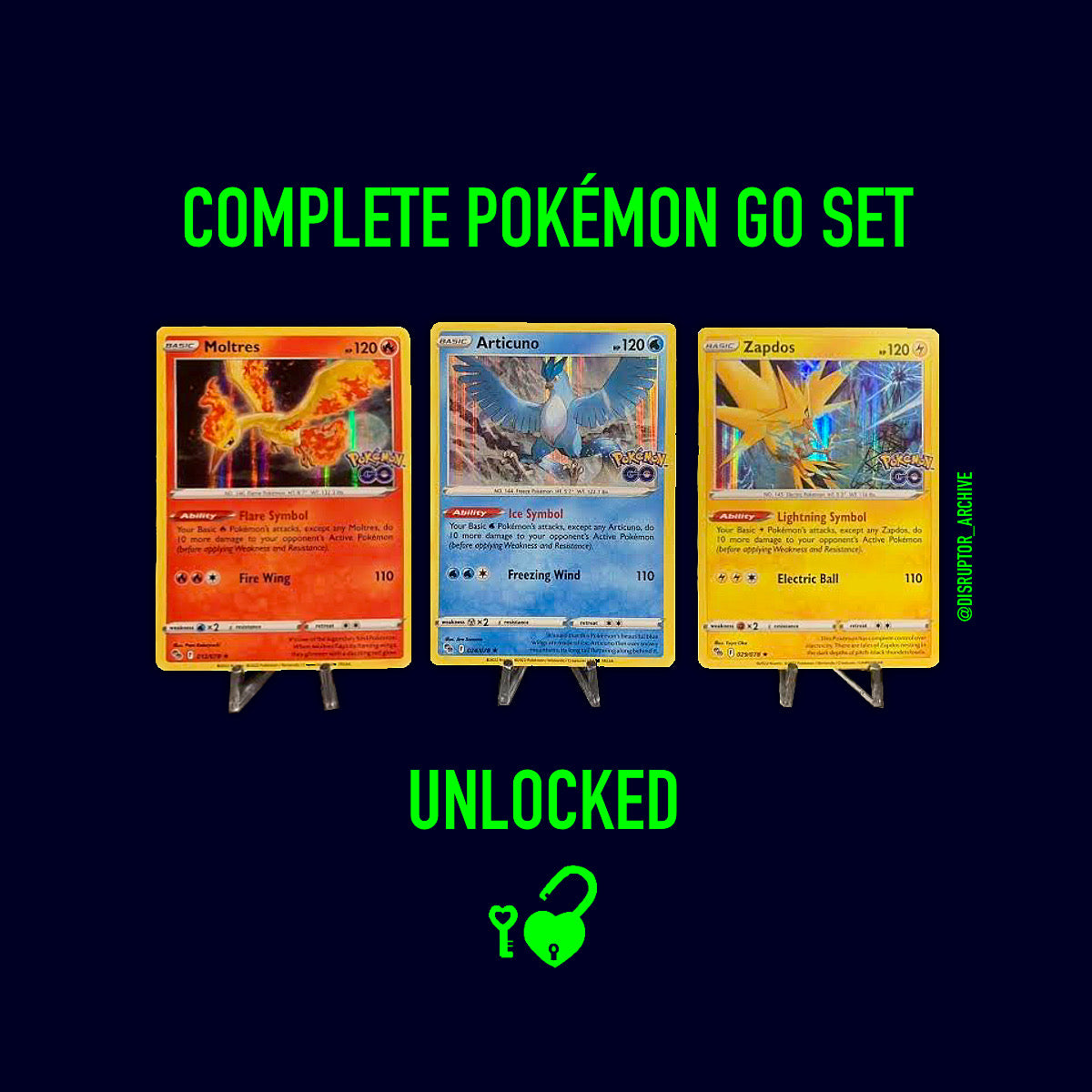 Legendary Bird Holo Collection - Pokémon Go Set