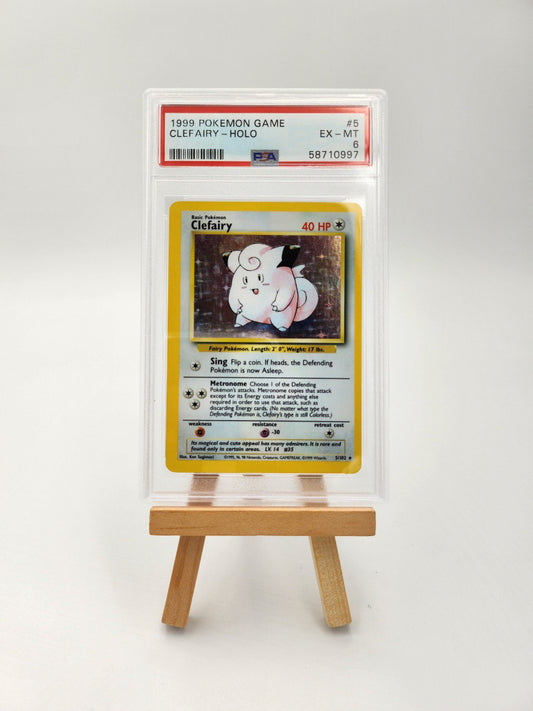 PSA 1999 Pokémon Game 6 Clefairy Holo #5 First Edition