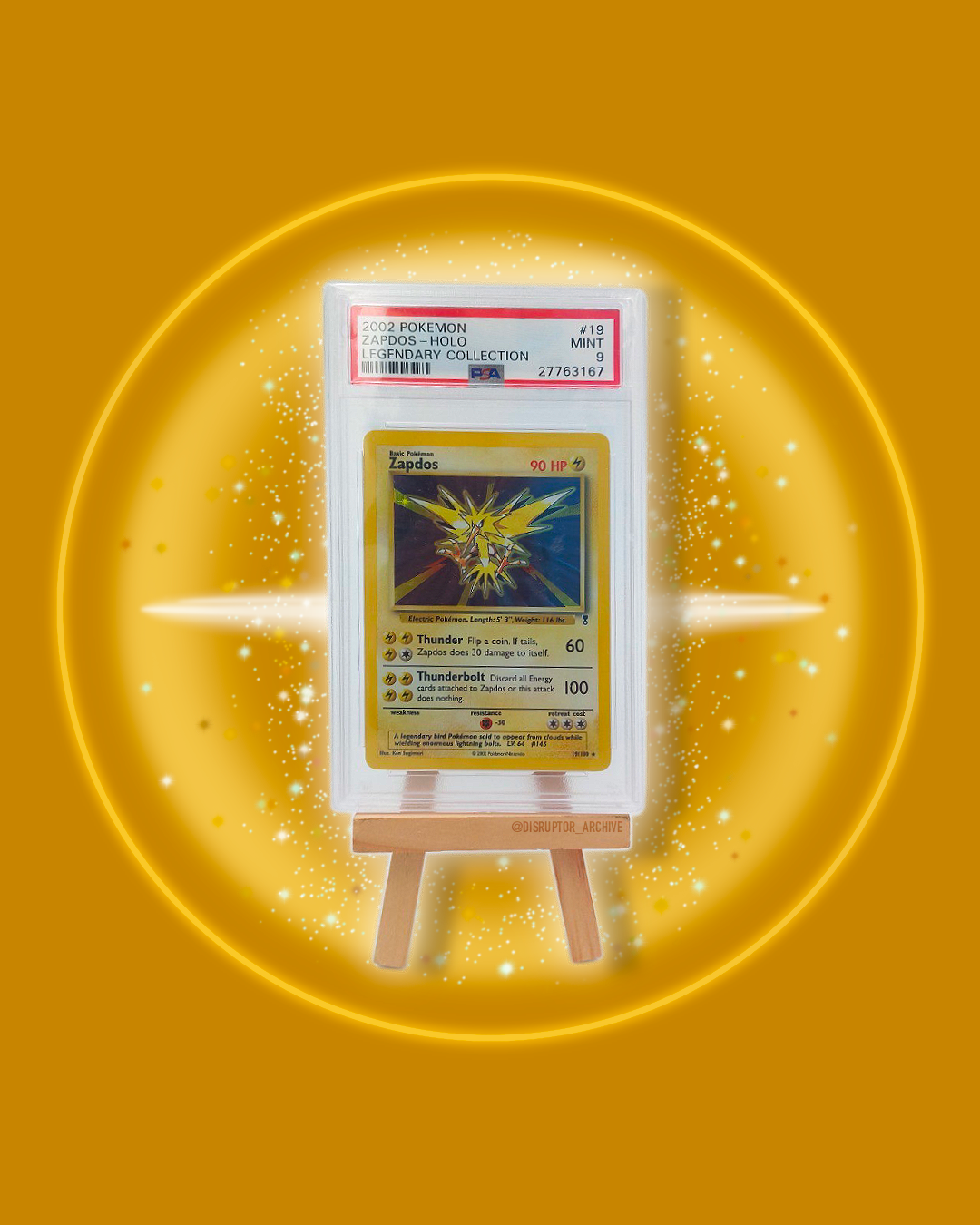 PSA Pokémon 2002 Mint Holo Zapdos