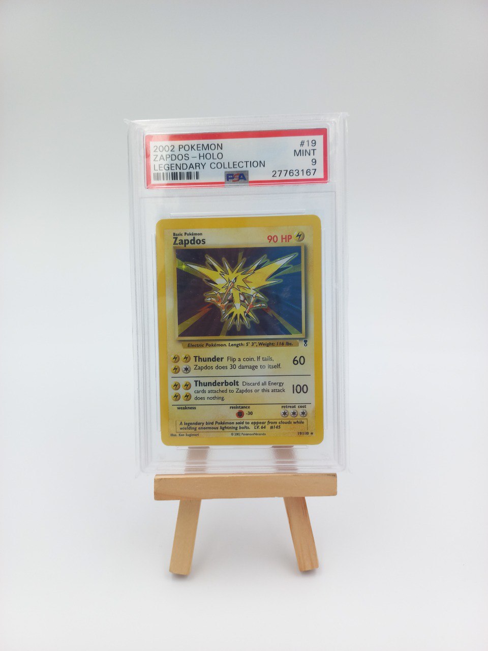 PSA Pokémon 2002 Mint Holo Zapdos